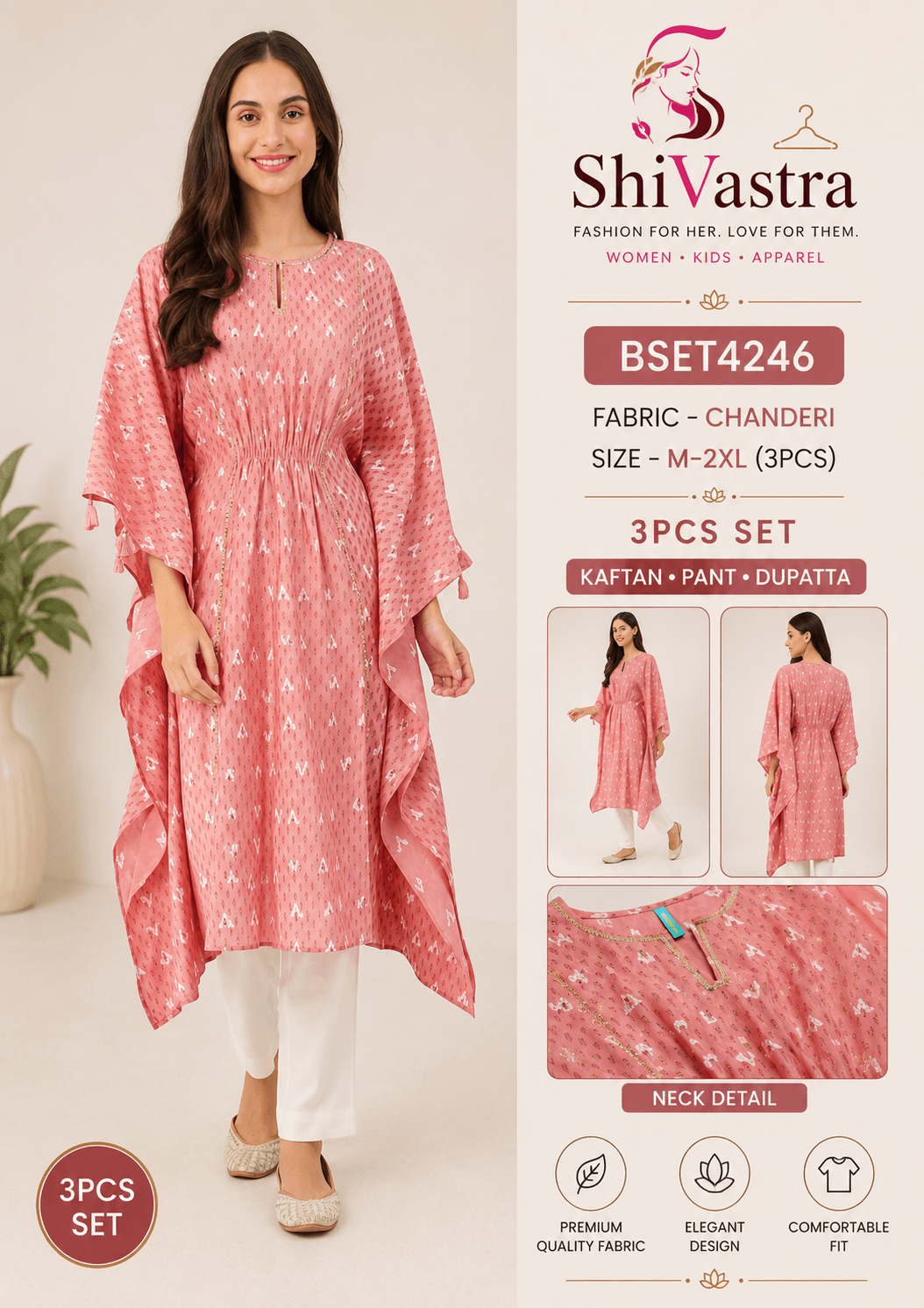 TFF Kaftan 009 Pink