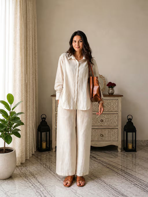 Relaxed Linen Blazer Co-ord Set