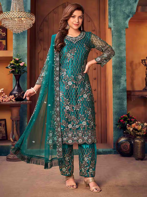 Chikankari Cotton Unstitched Suit
